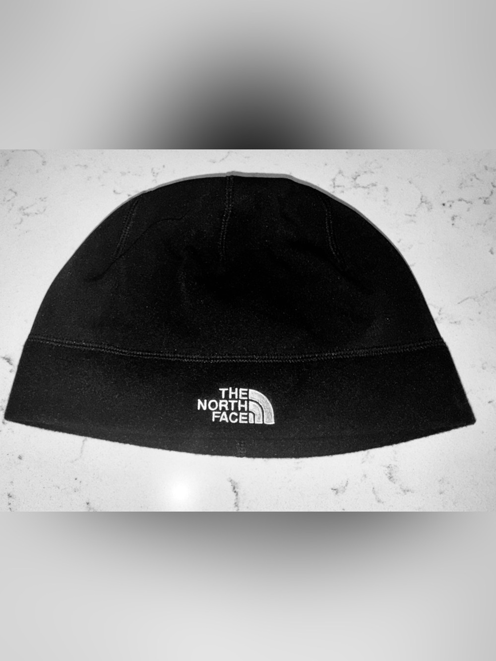 The North Face Unisex Black Logo Fleece Skull Cap
